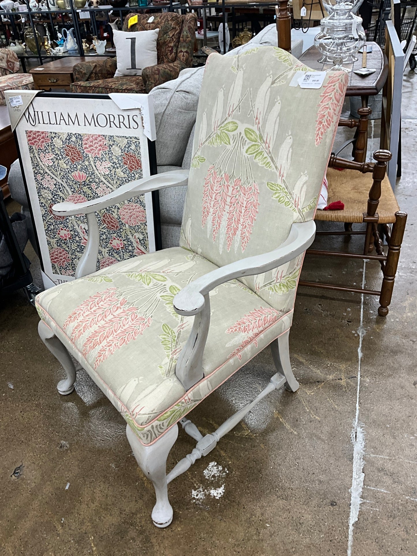 Floral Accent Chair
