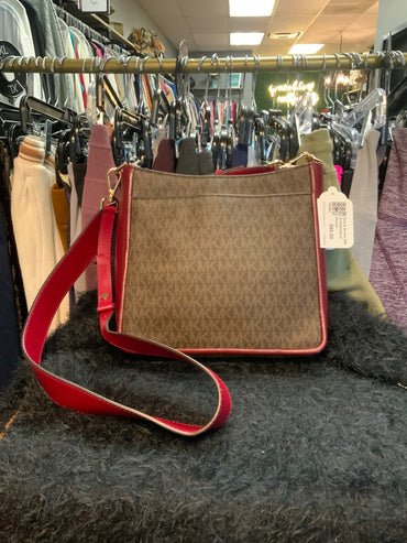 Red & Brown MK Crossbody w/ Duster