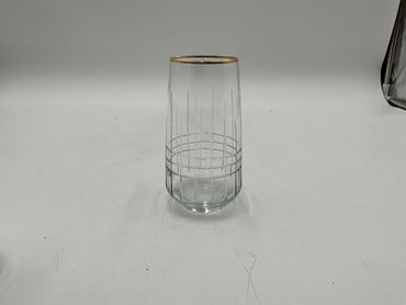 6pc Gold Rim Glasses
