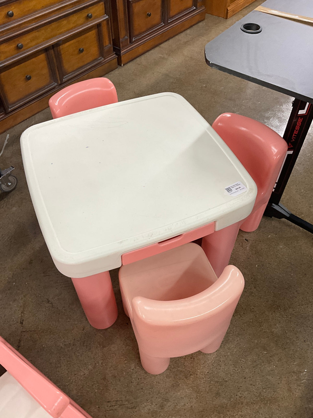 Vtg Little Tikes Table w/ 3 Chairs
