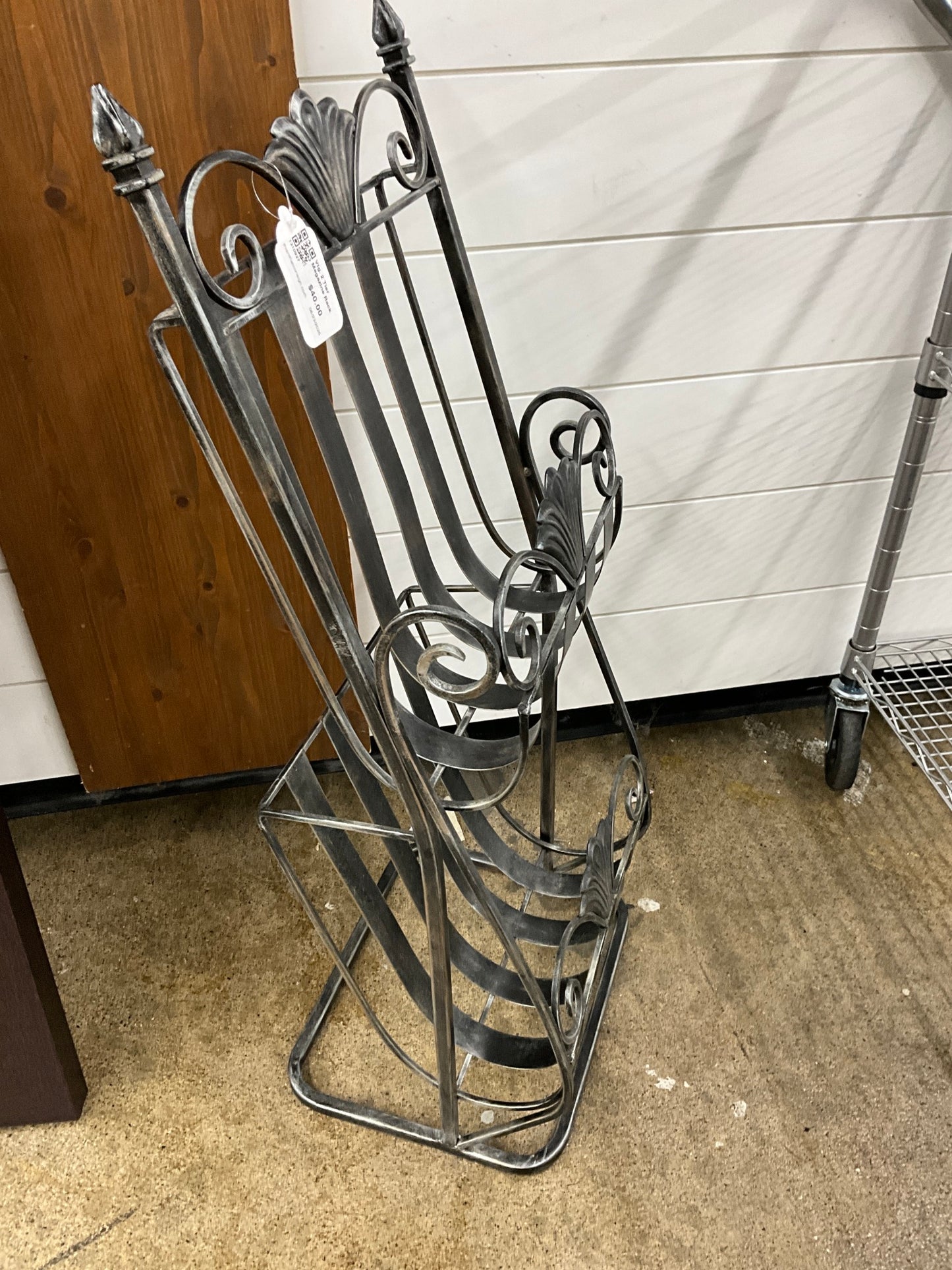 Vtg. 2 Tier Magazine Rack