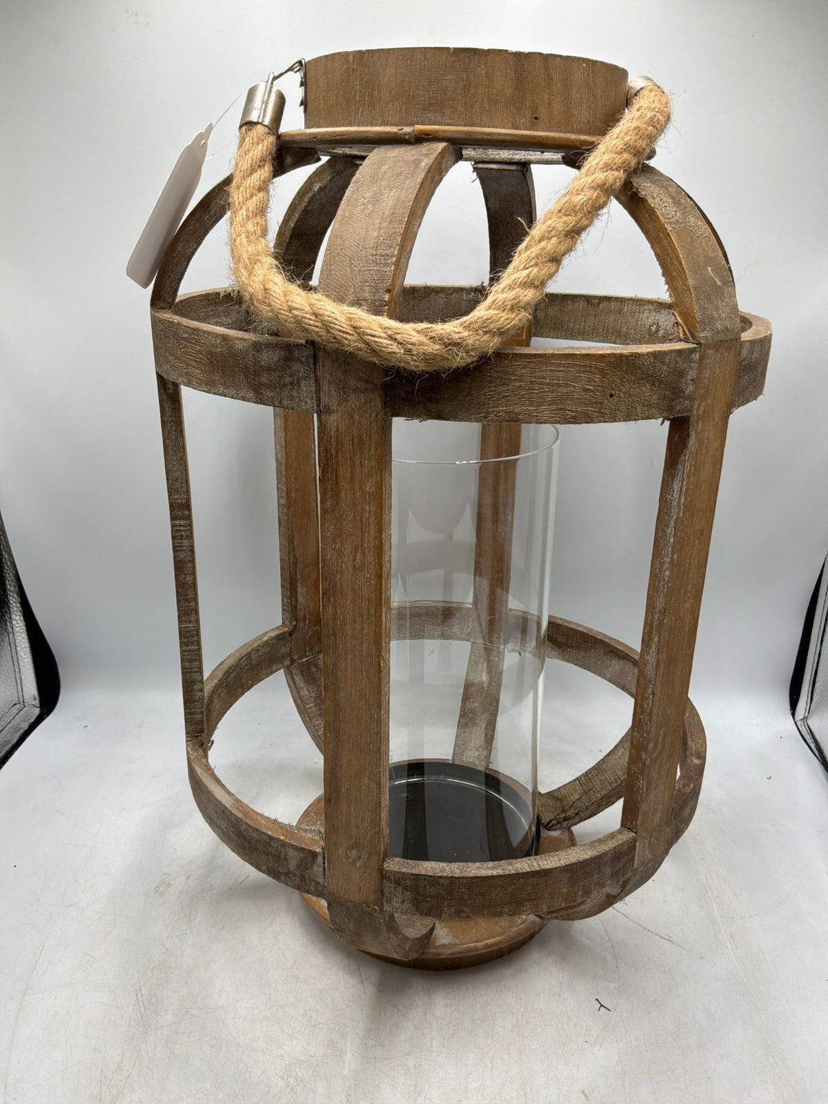 Lg Wood Lantern