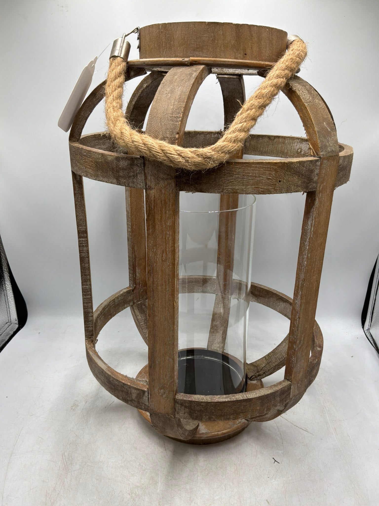 Lg Wood Lantern