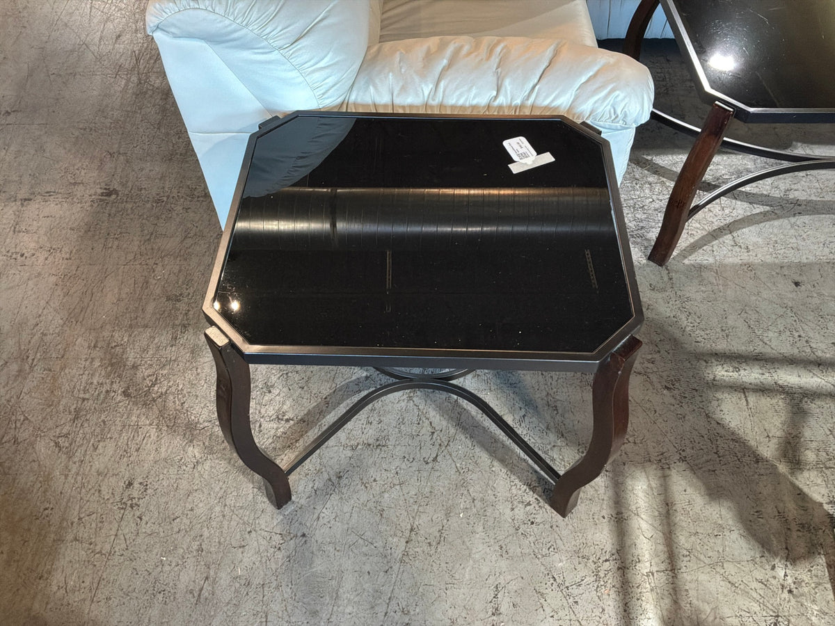 Metal/Glass End Table