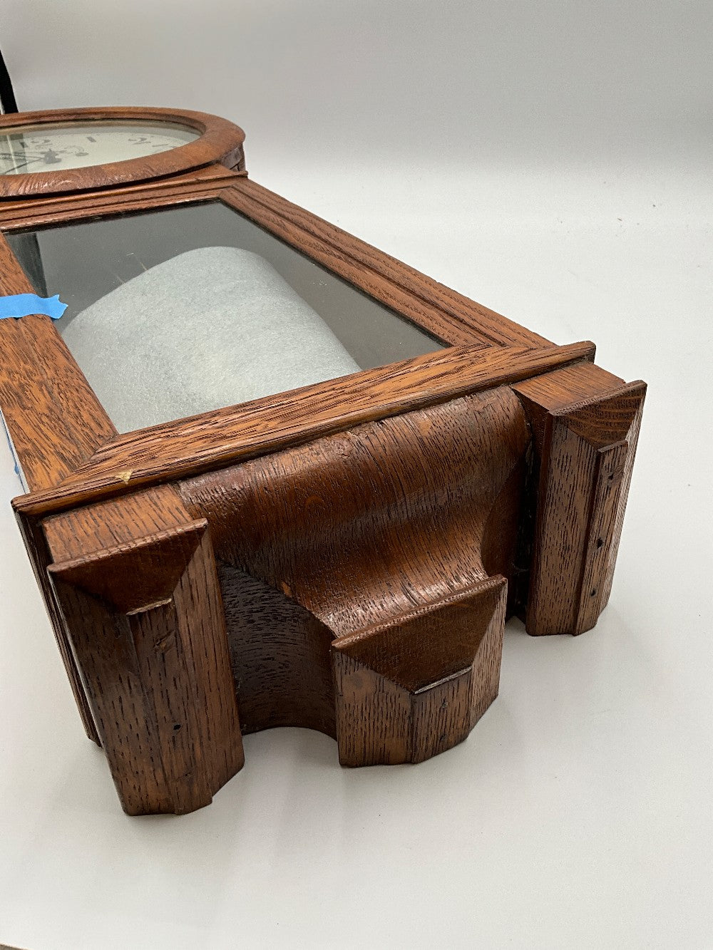 Seth Thomas Regulator Clock Oak Case Weight Driven