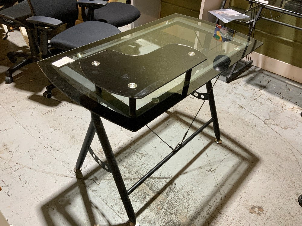Glass/Metal Desk