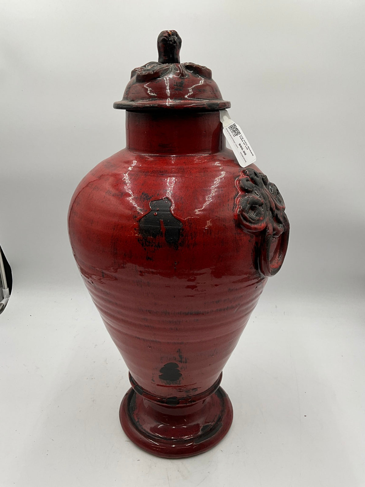 Lrg John Richard Vase w/ Lid
