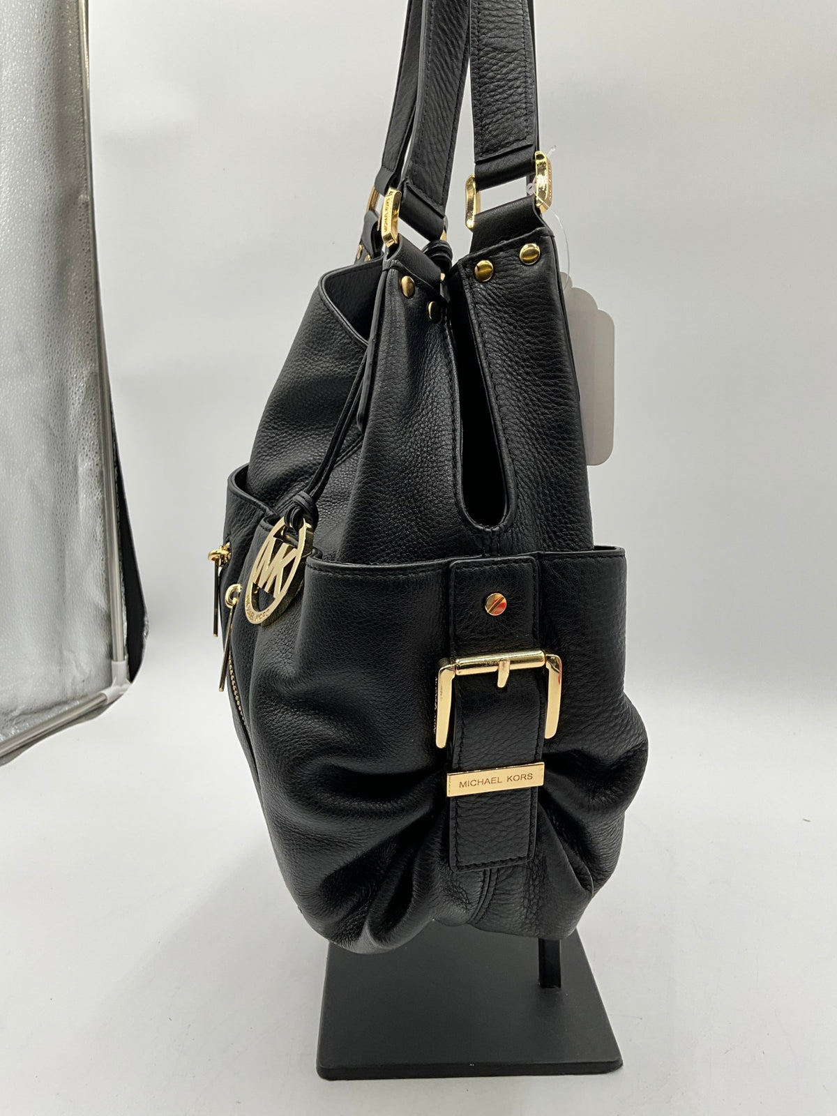 Michael Kors Black, Gold & Silver Handbag