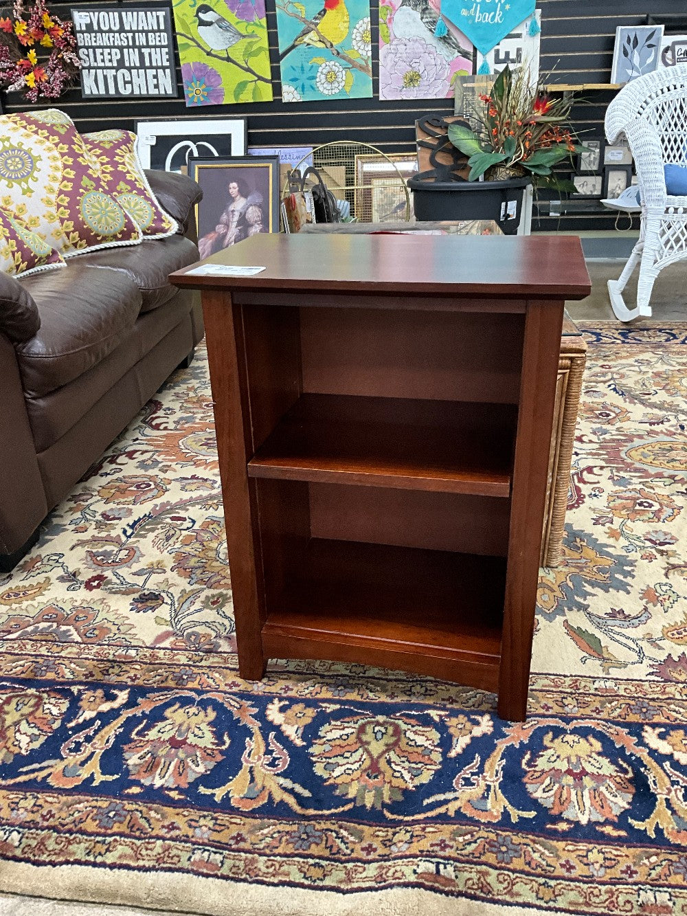 Wood End Table w/ 1 Shelf