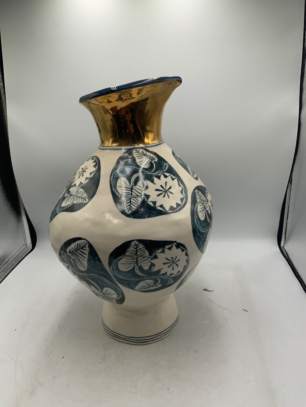 Blue / White Ruan Hoffmann Lg Vase