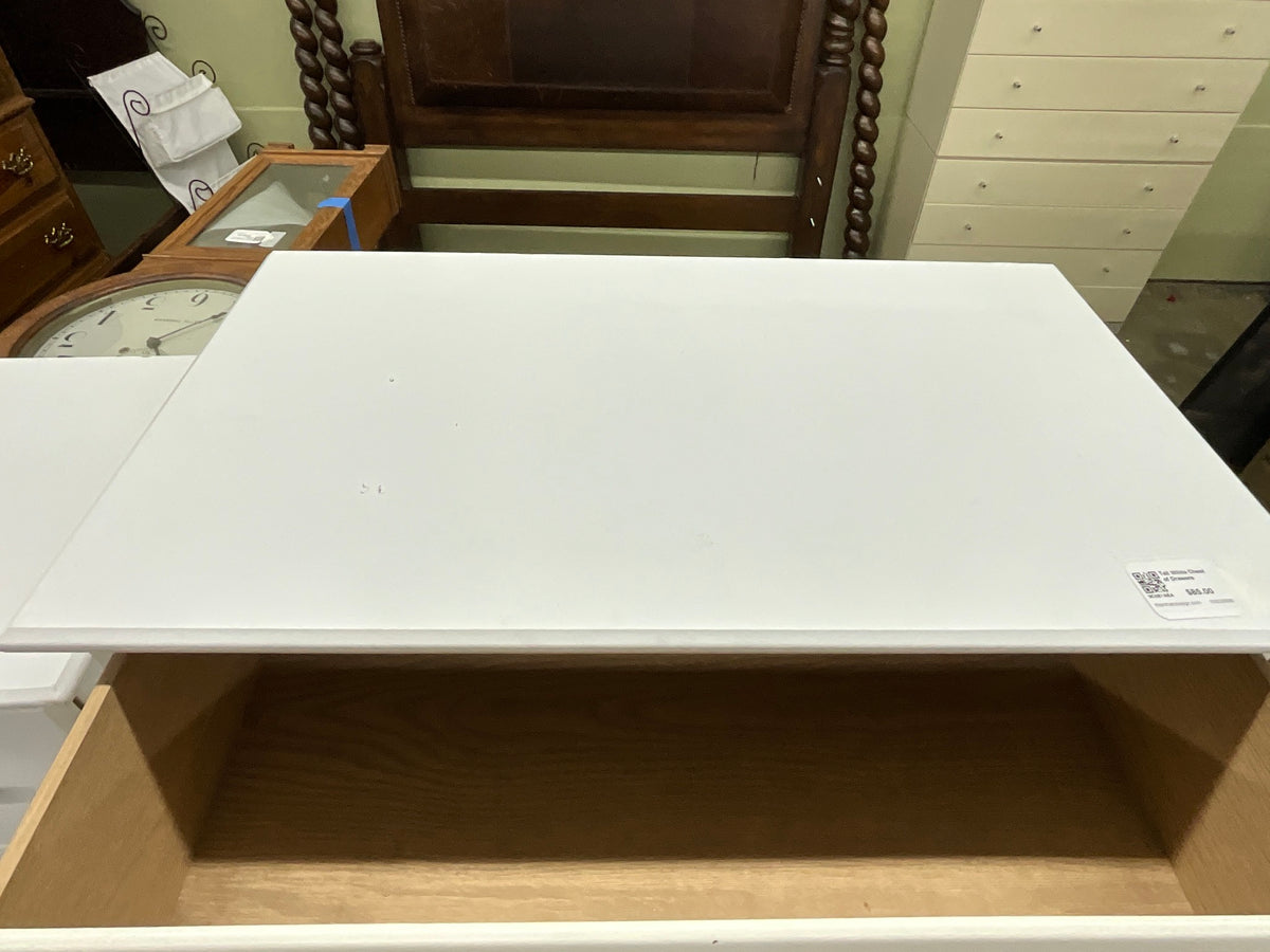Tall White Chest of Drawers