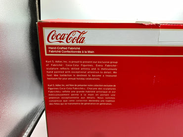Coca Cola Santa on Train with Bear