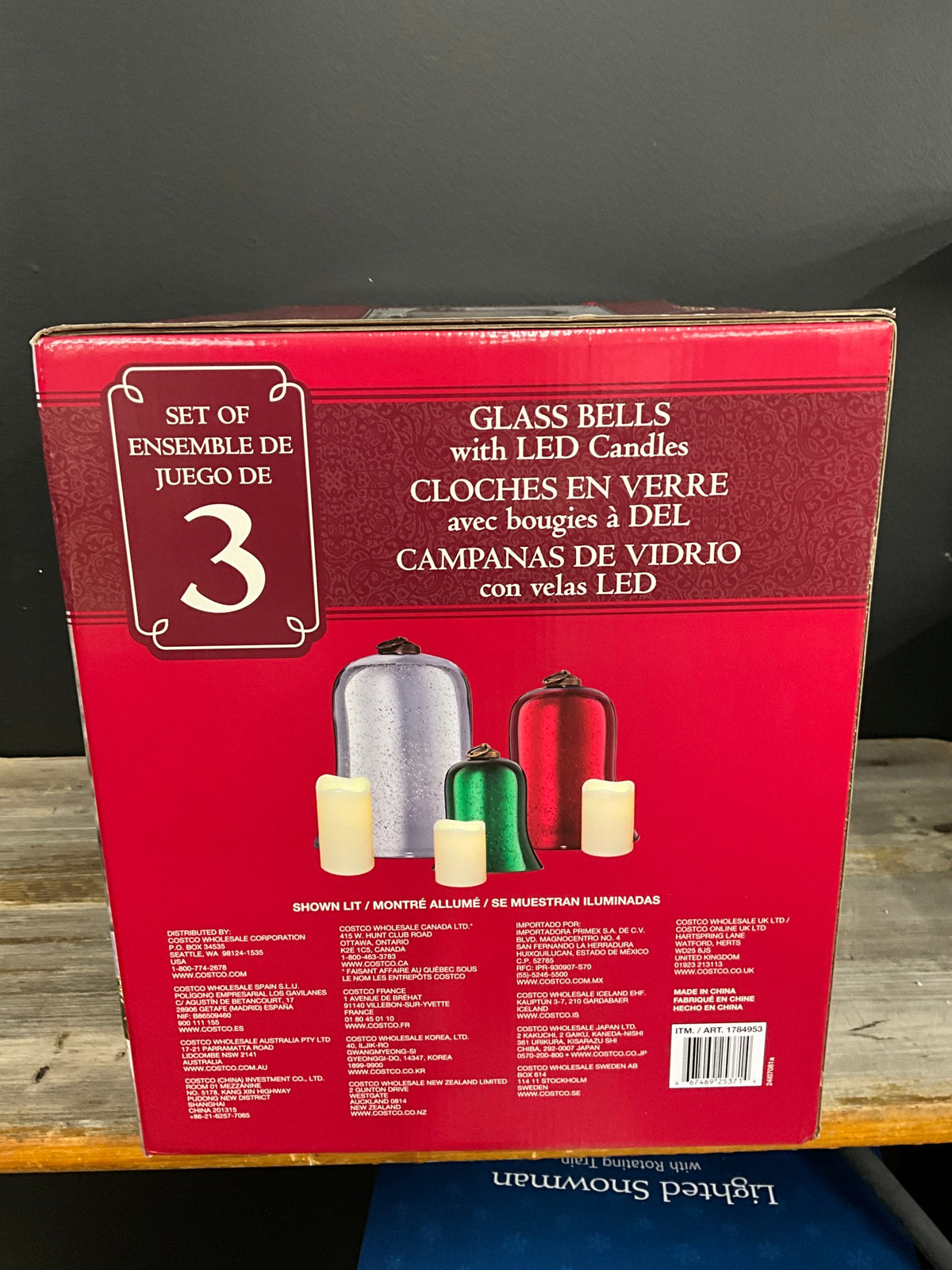 Glass Bells w/ LED Candles