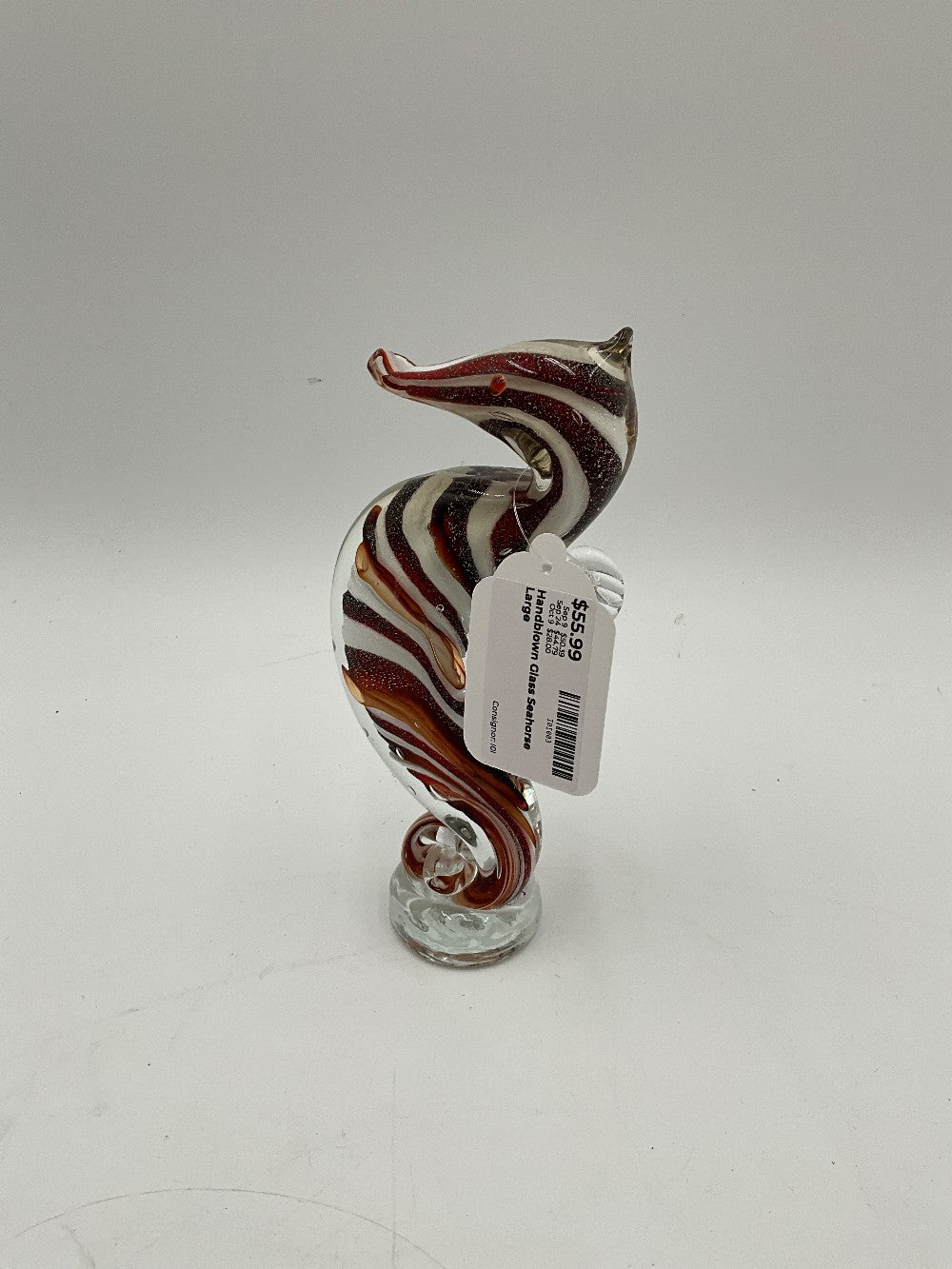 Handblown Glass Seahorse Large