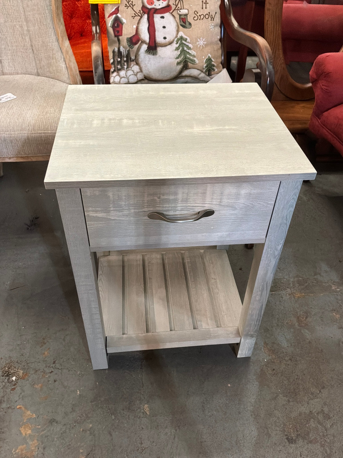 Light Grey Accent Table