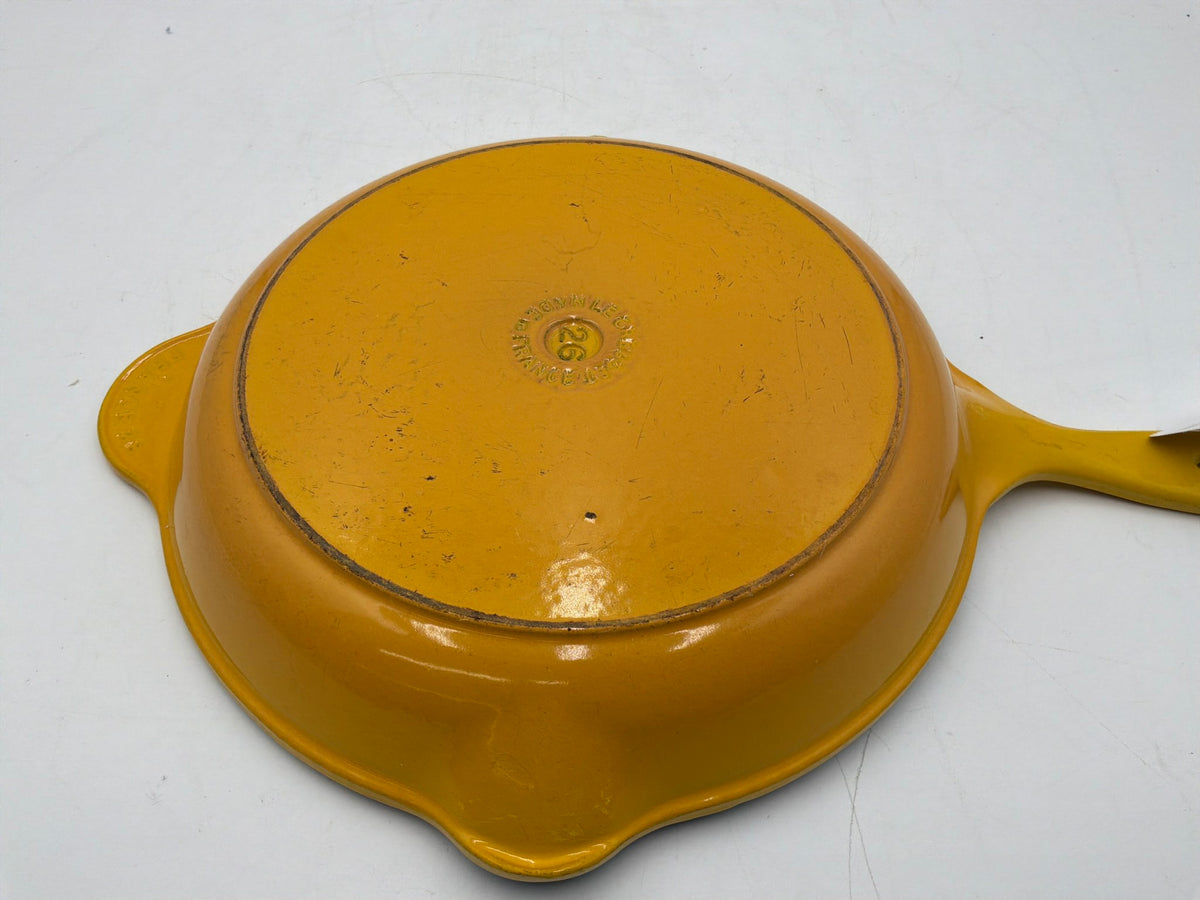 LeCreuset Yellow Round Pan