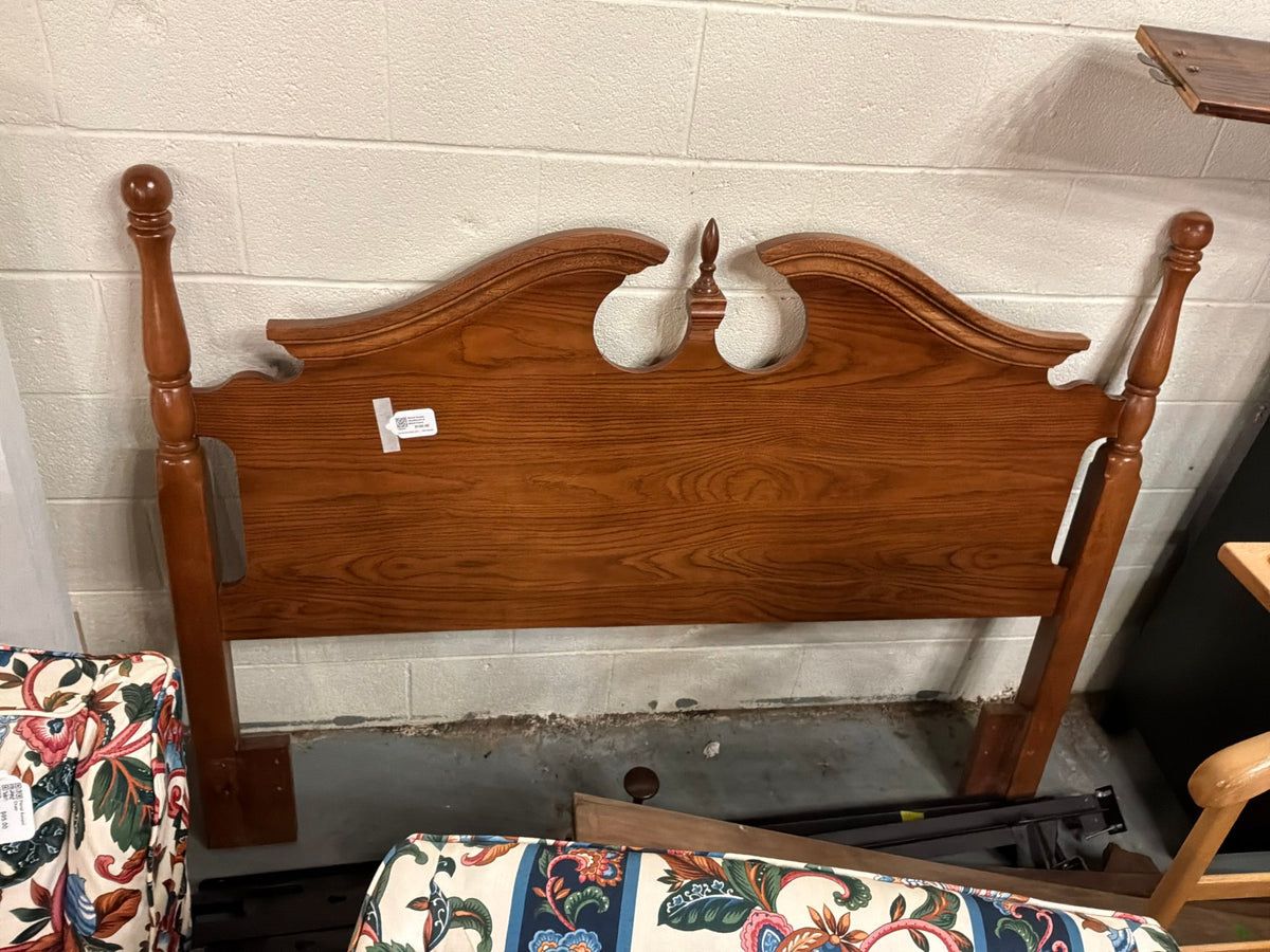 Wood Queen Headboard & Metal frame