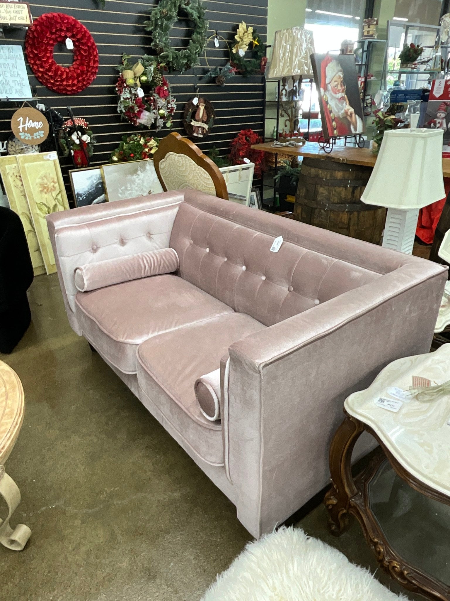 Pink Loveseat