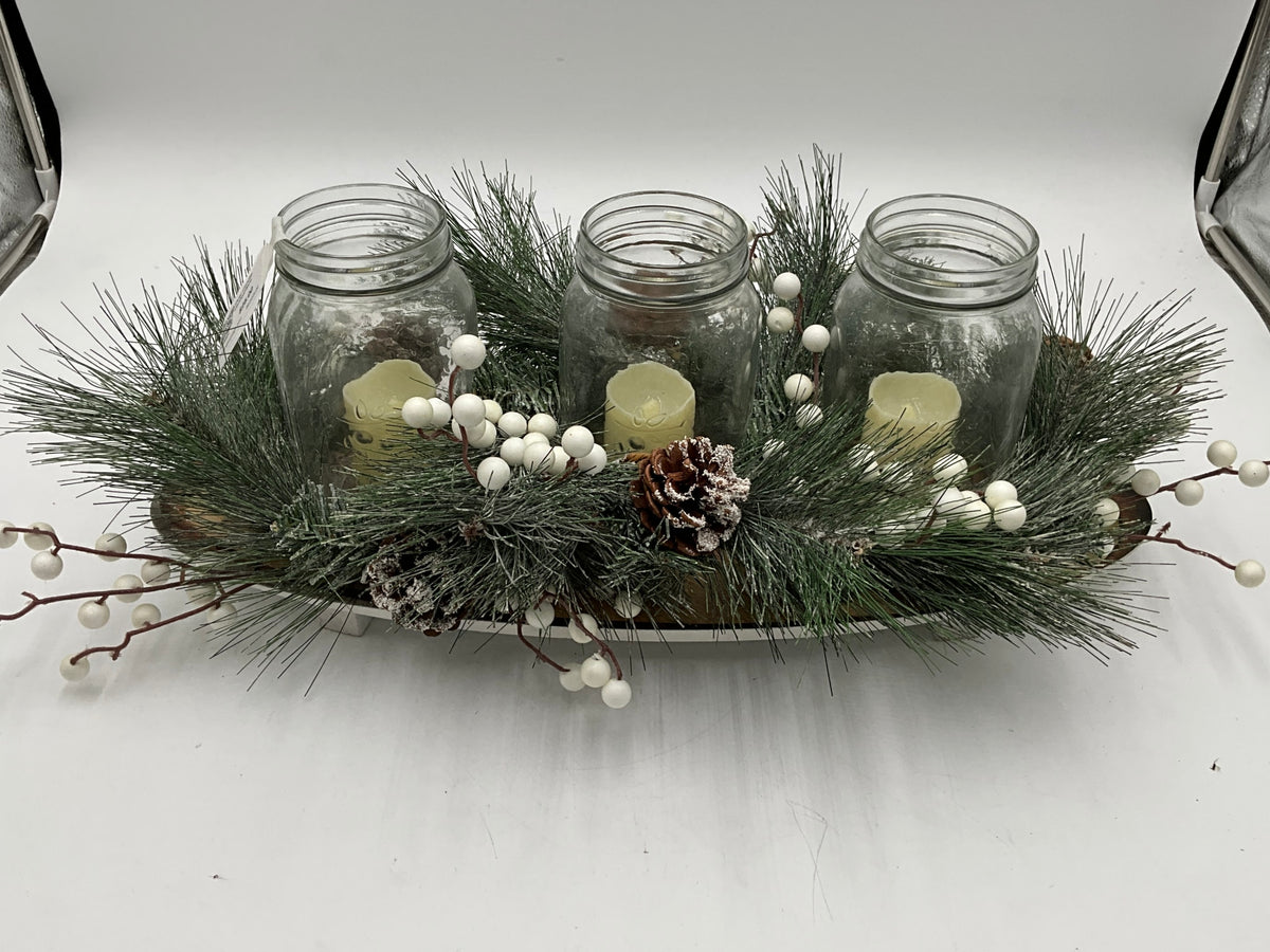 Oval Candle Centerpiece
