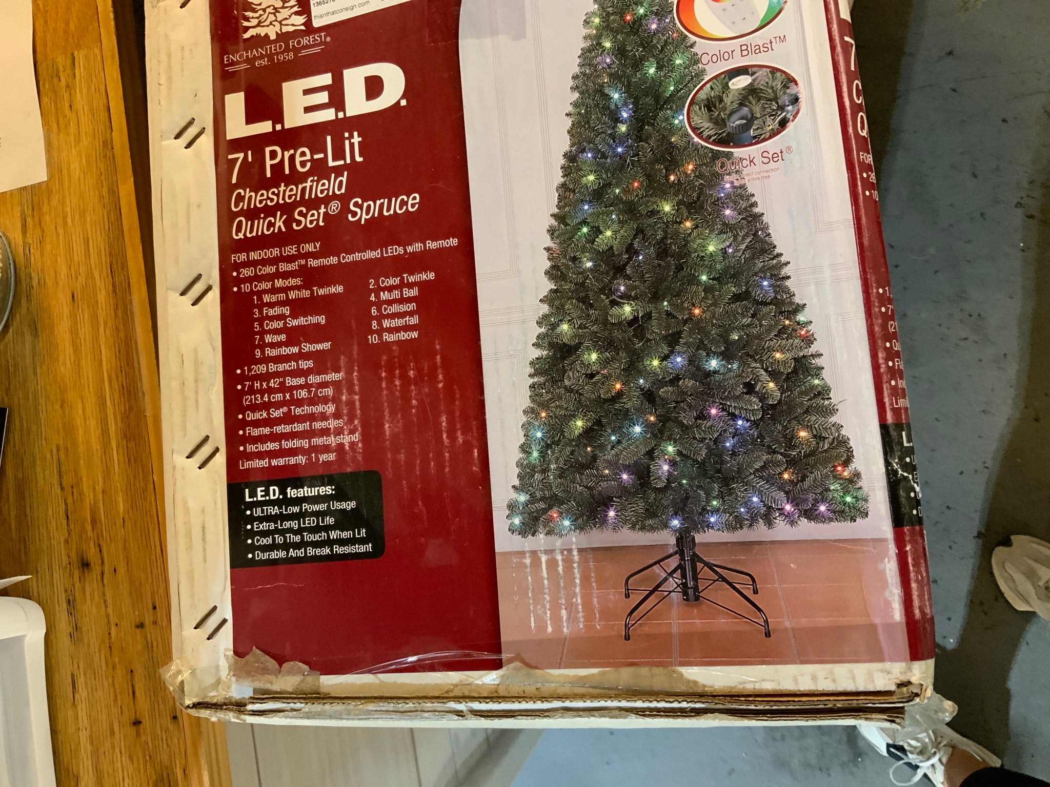 7 ft Pre-Lit Christmas Tree