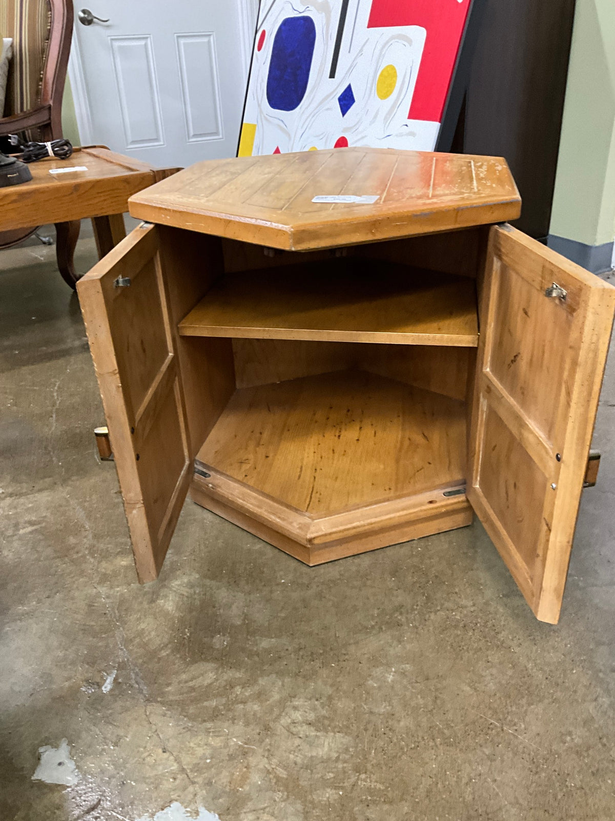 Light Wood End Table