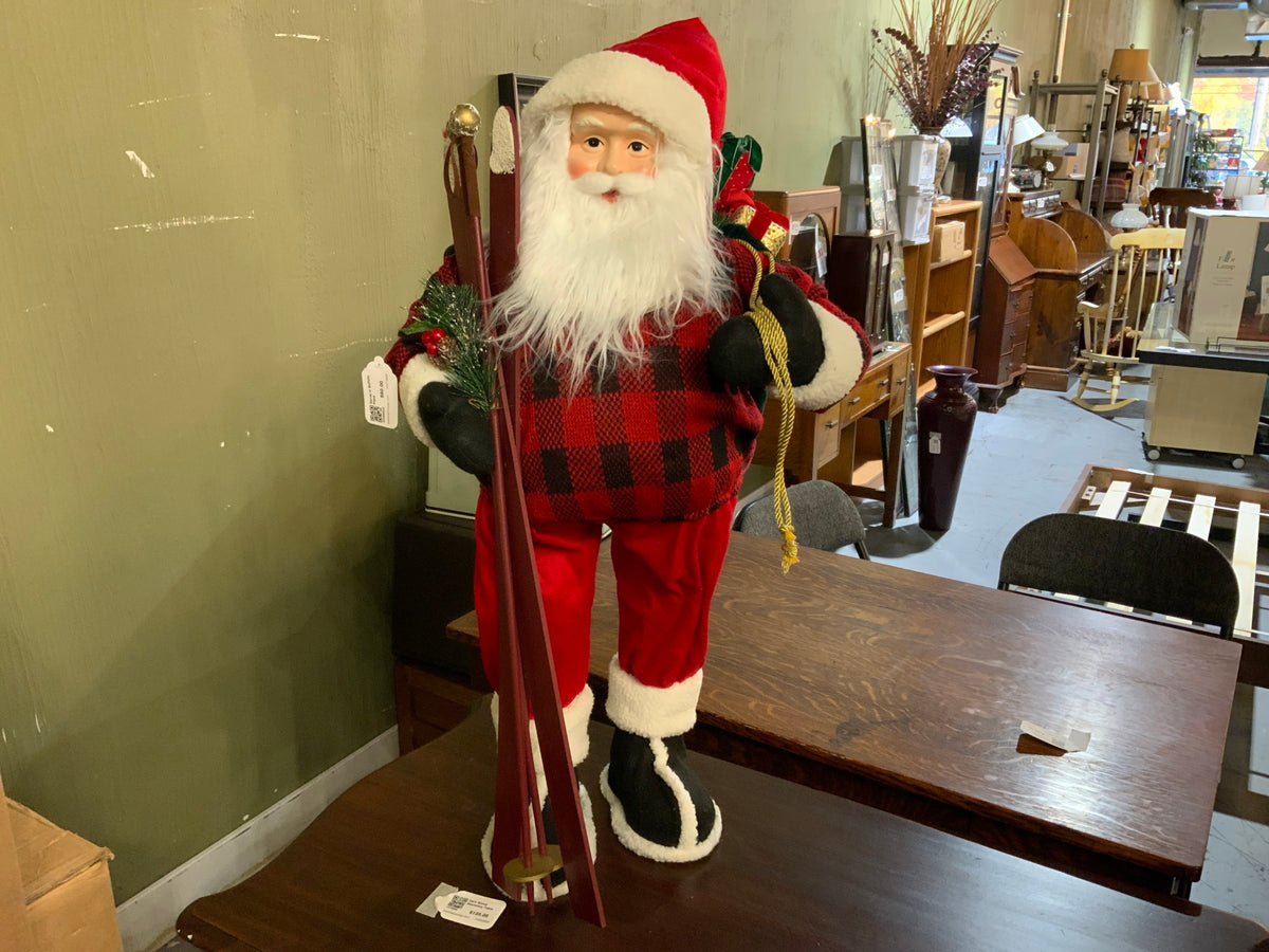 Santa in Buffalo Plaid