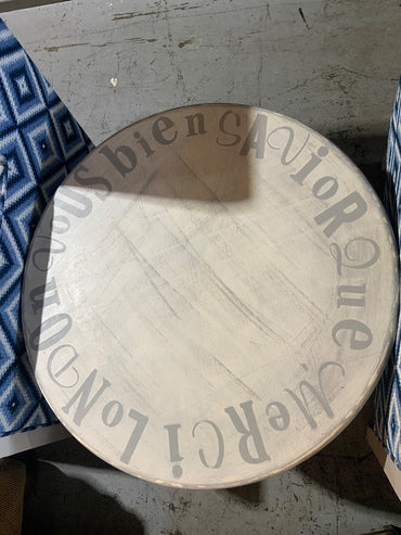 Merci London Grey Round Side Table