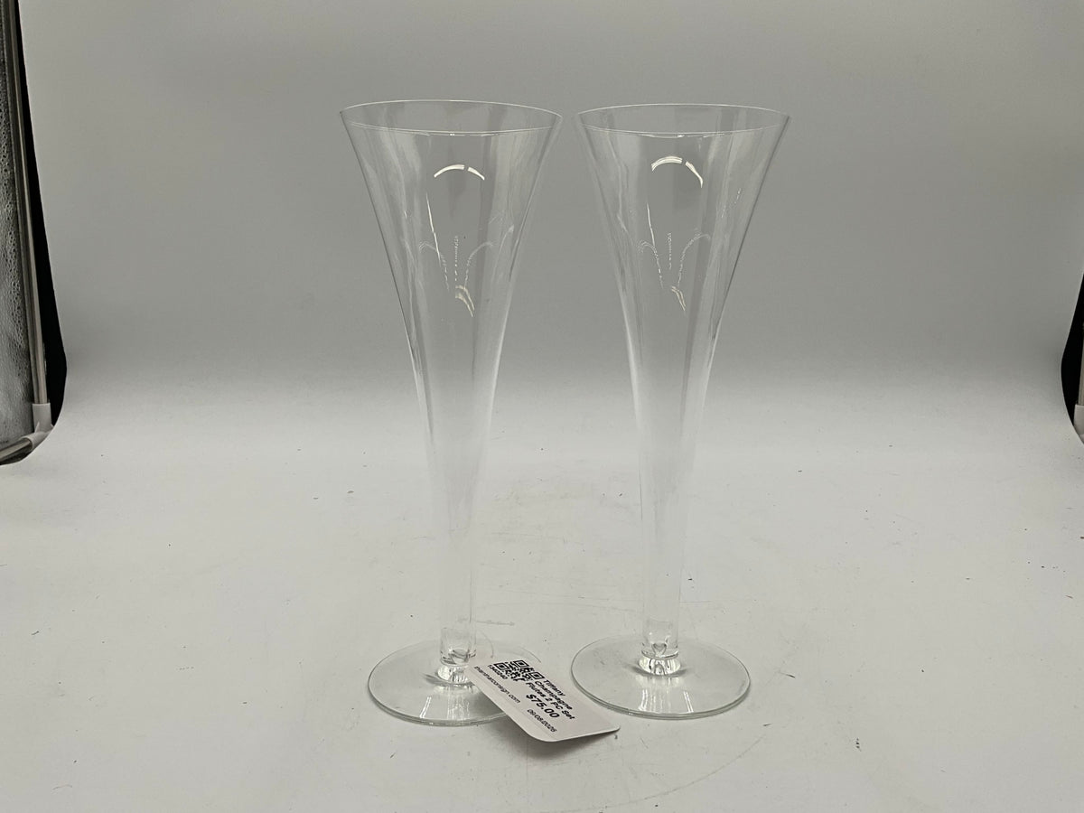 Tiffany Champagne Flutes 2 PC Set