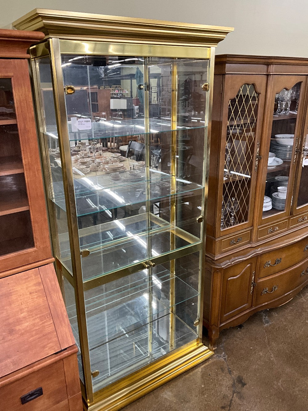 Gold Glass Curio