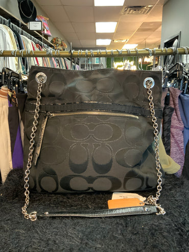Black Coach Signature Handbag