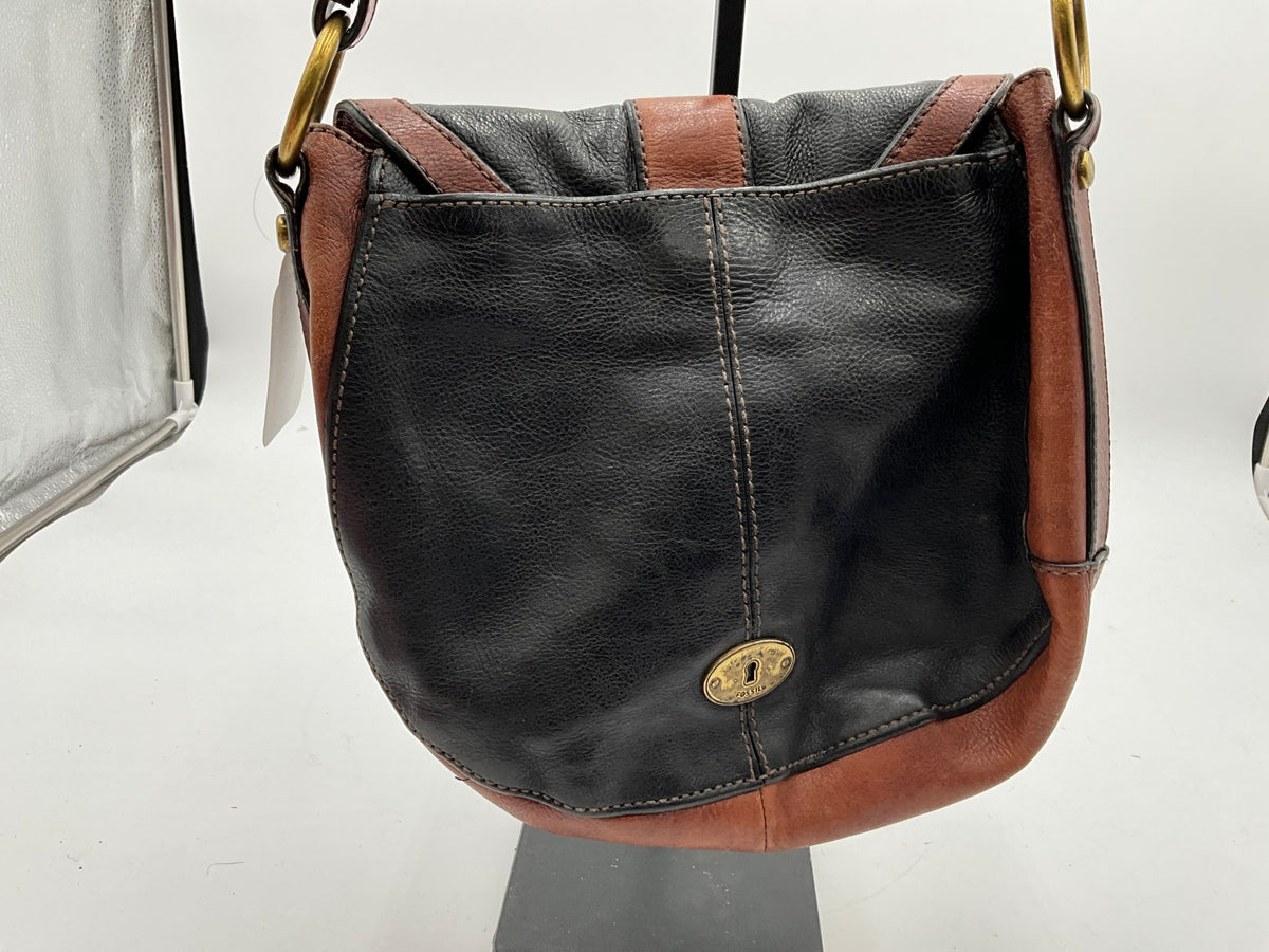 Fossil Black & Brown Handbag