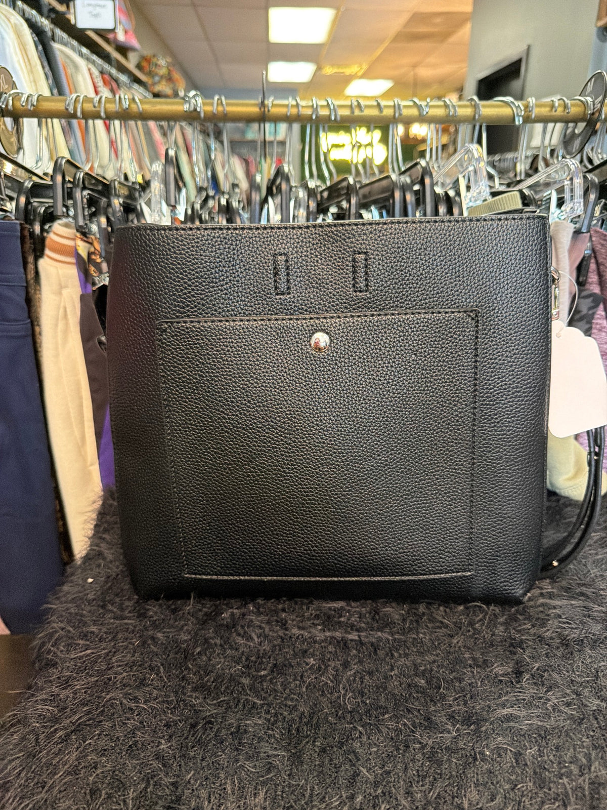 Black Handbag w/ Rivets