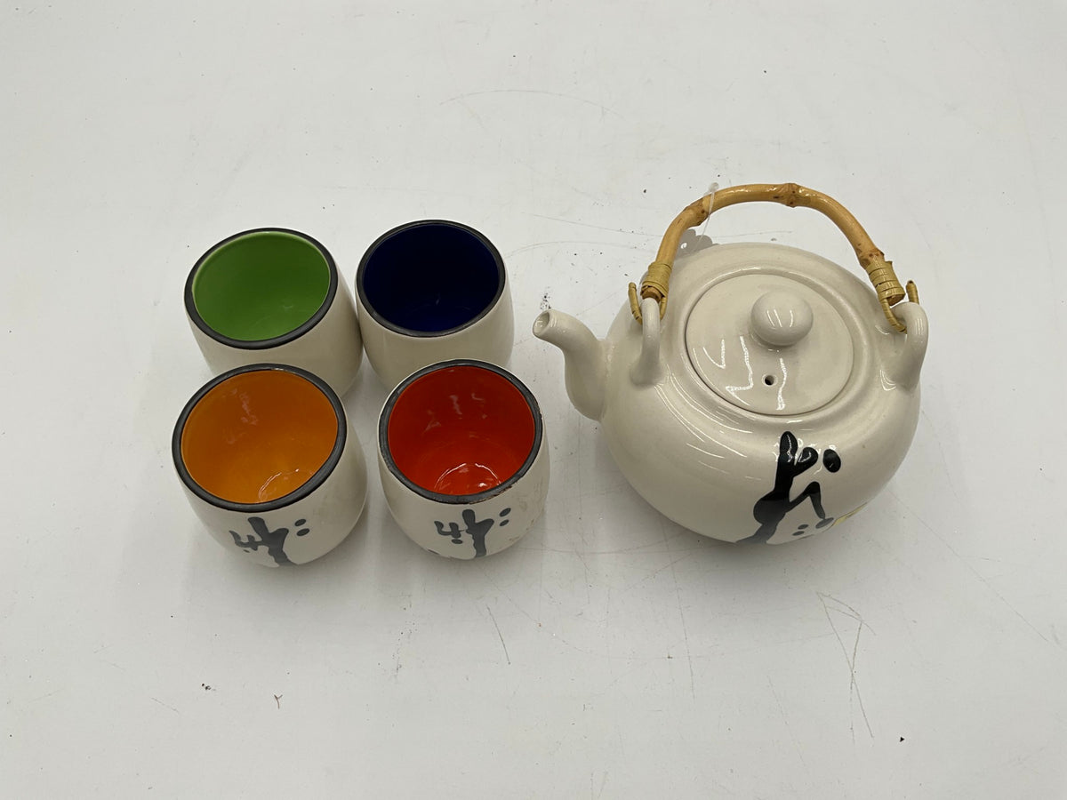 Tougei Japanese Caligraphy Tea Set
