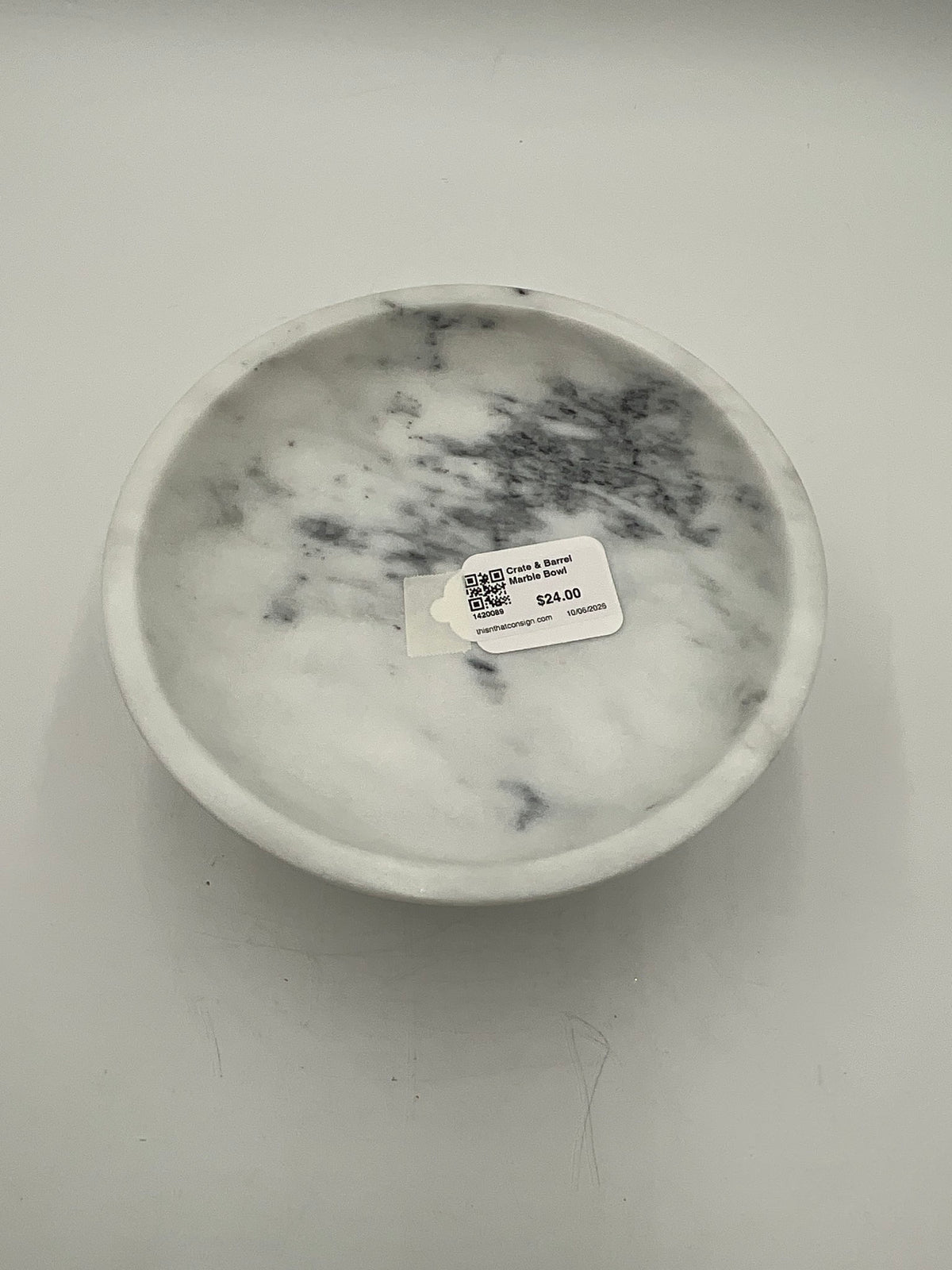 Crate & Barrel Marble Bowl
