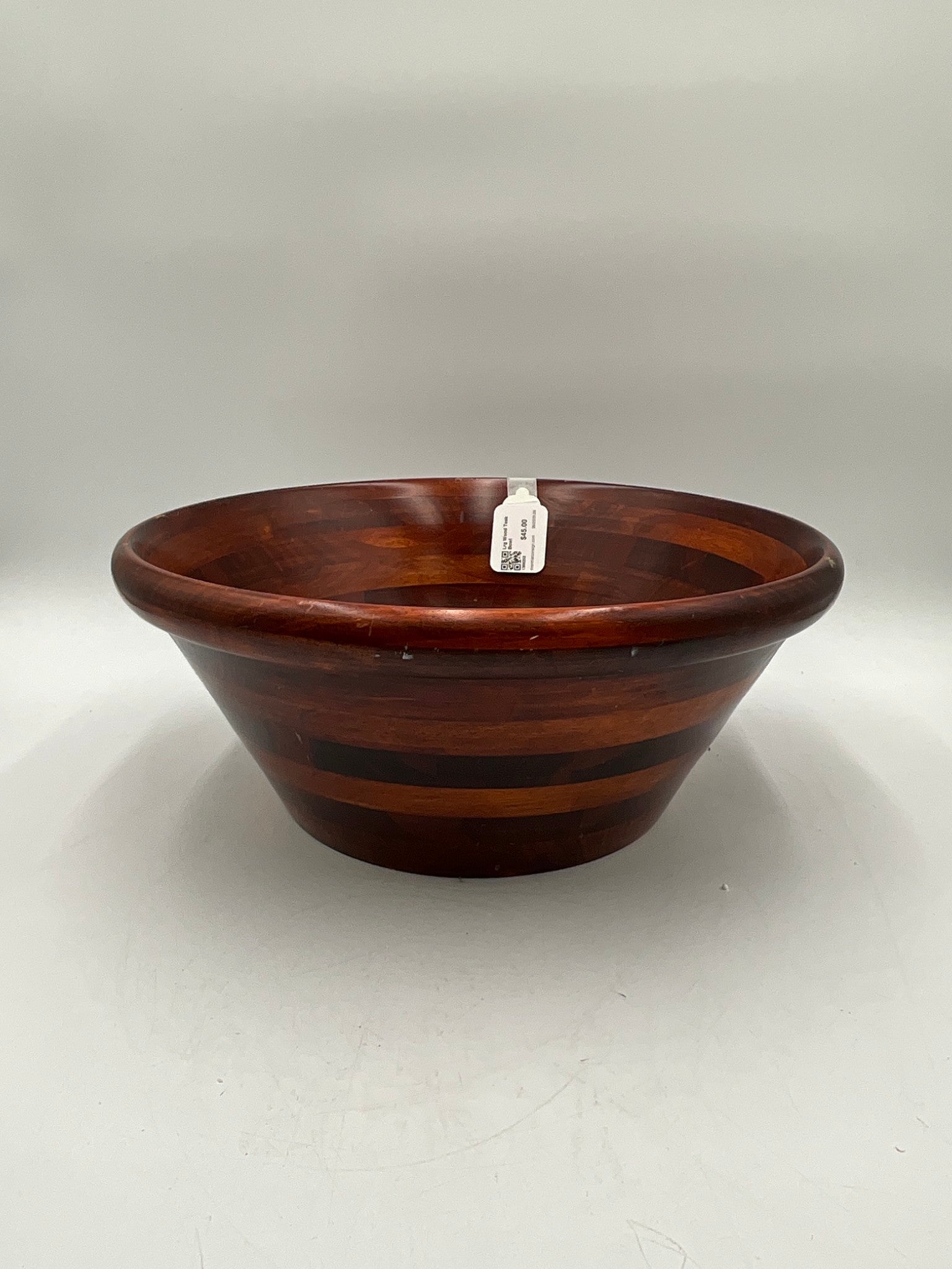 Lrg Wood Teak Bowl