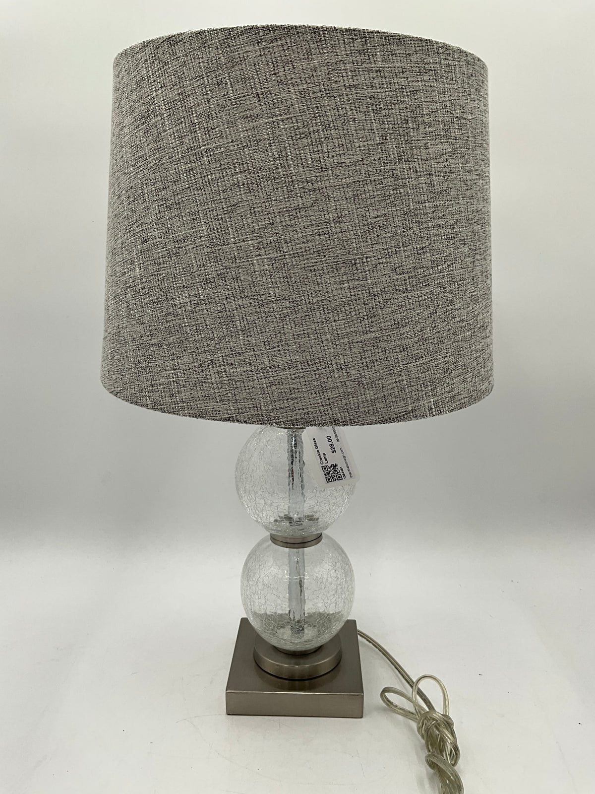Crackle Glass Lamp