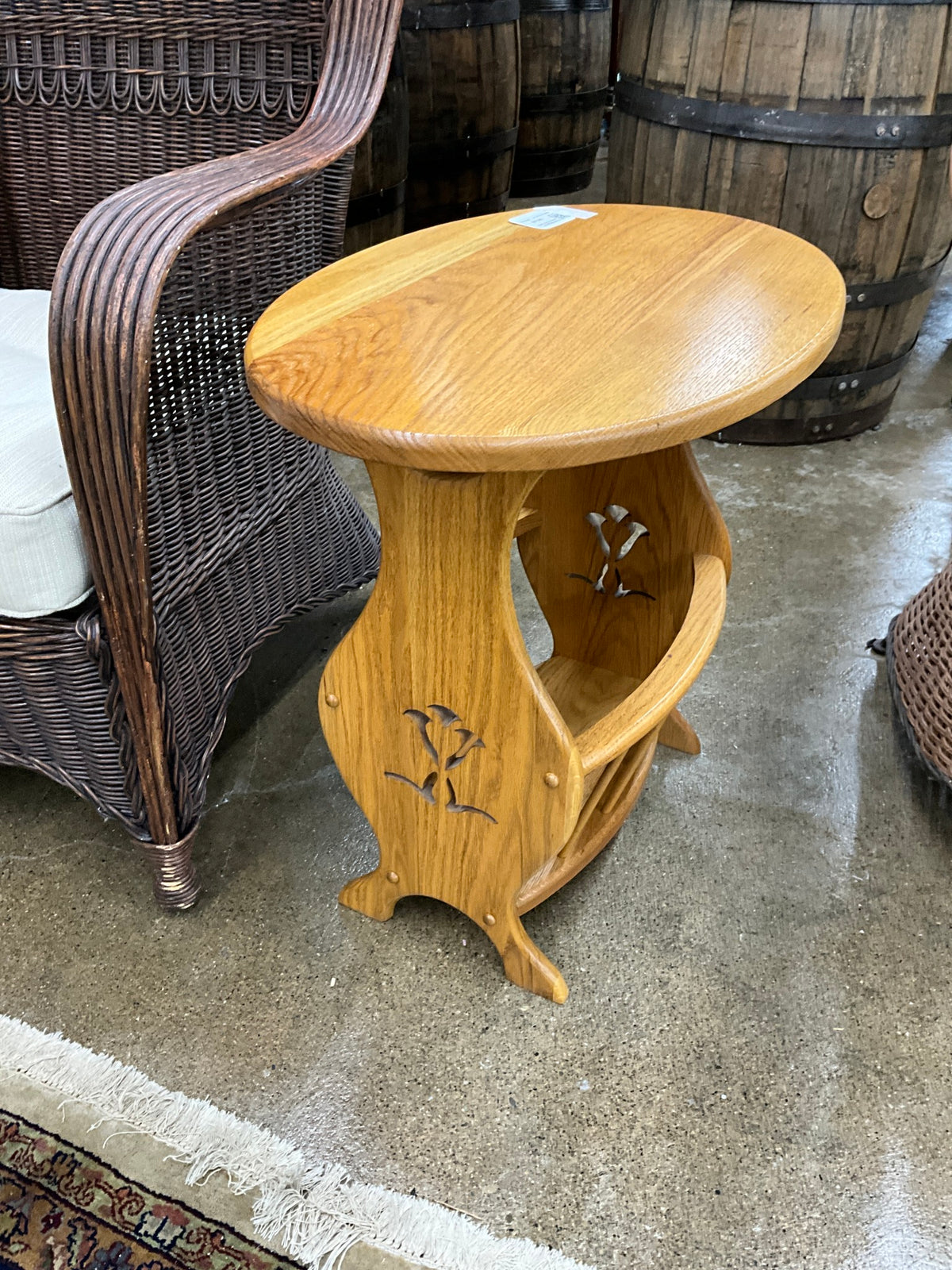 Wood Magazine Rack Wood Table