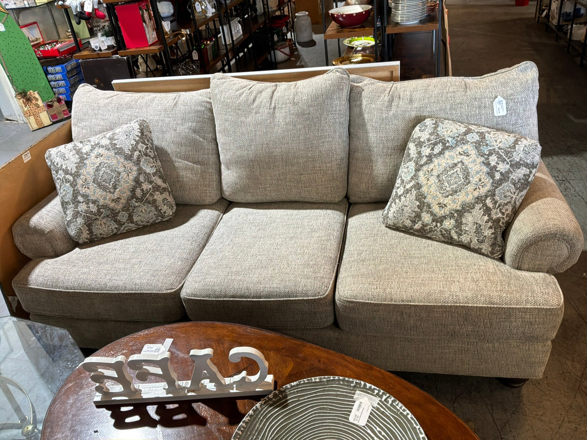 Grey Sofa W/ Pillows