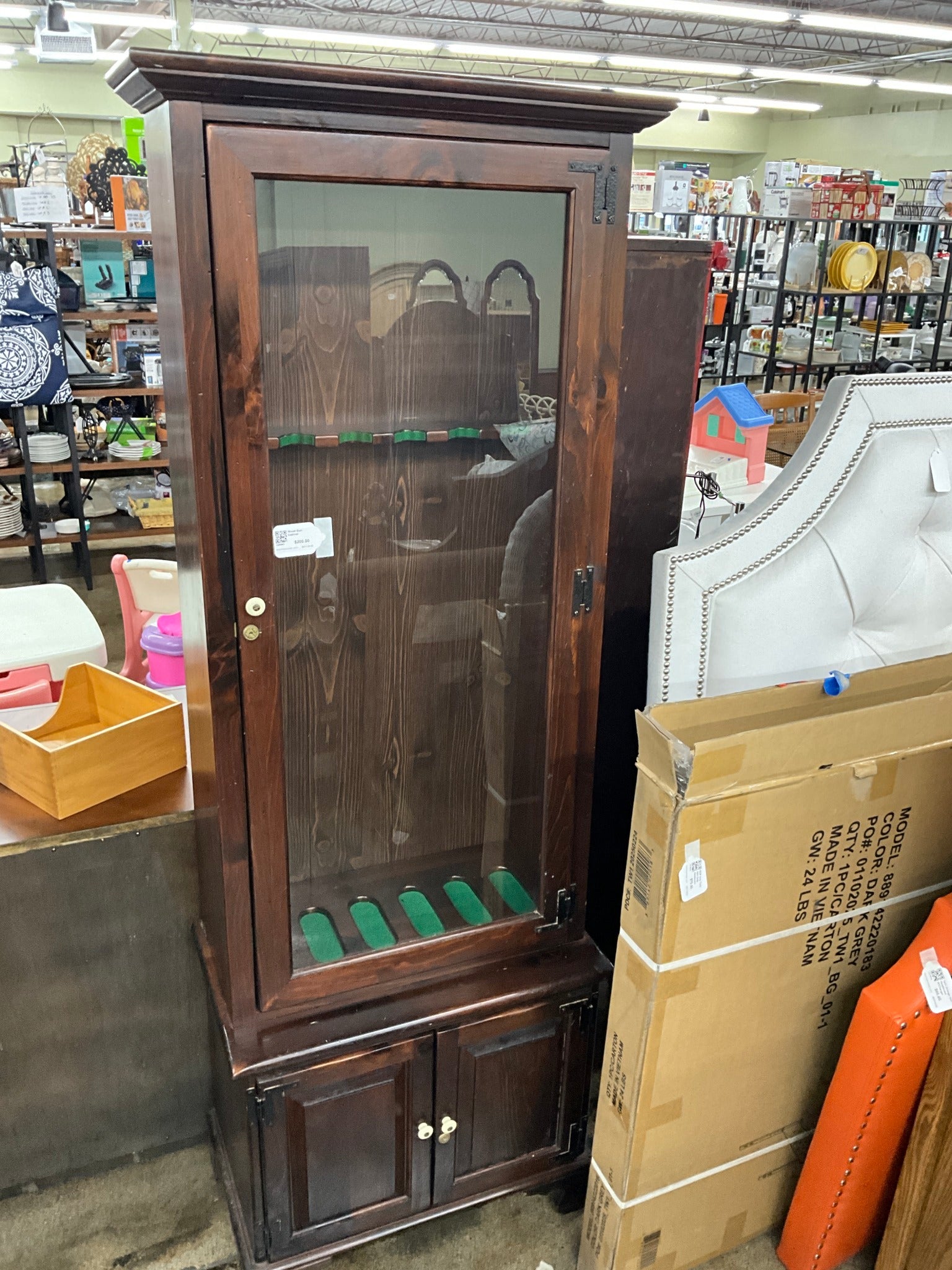 Wood Gun Cabinet