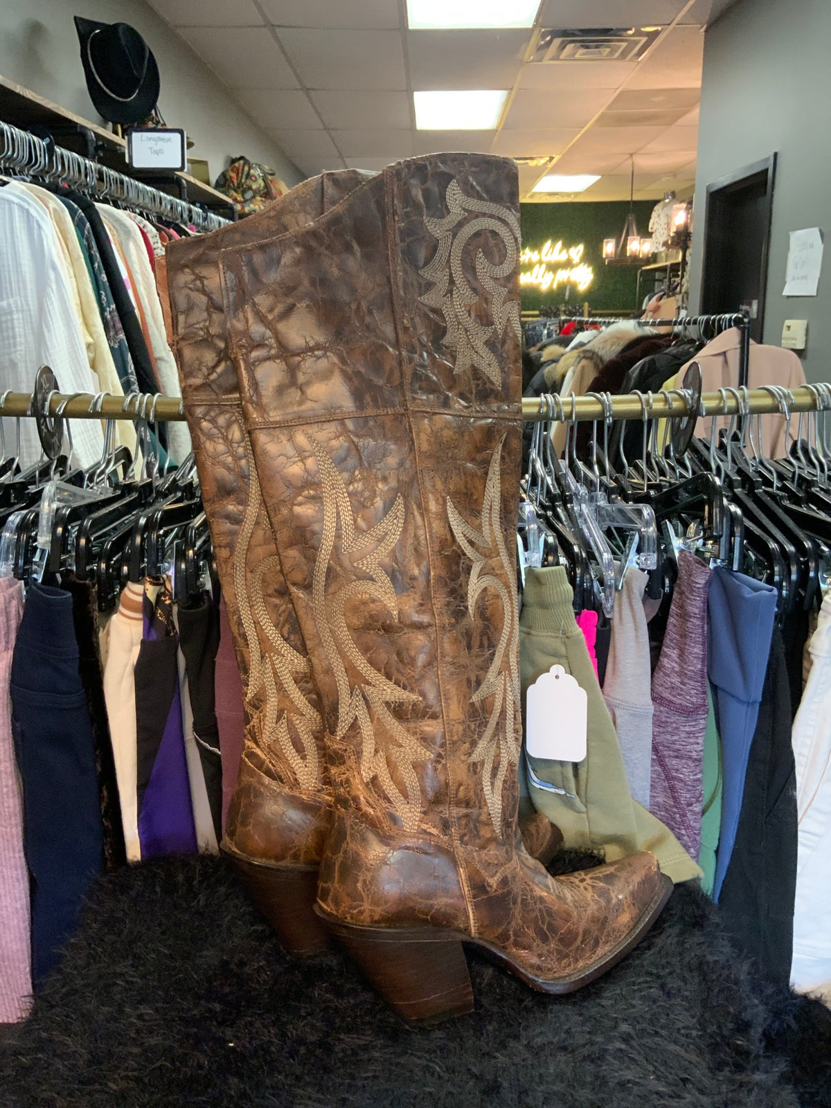 Dan Post Tall Boots Brown sz 7