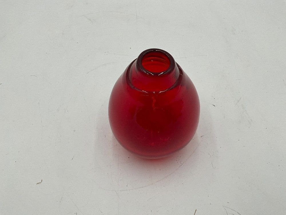 Hysterial Blown Glass Red Vase