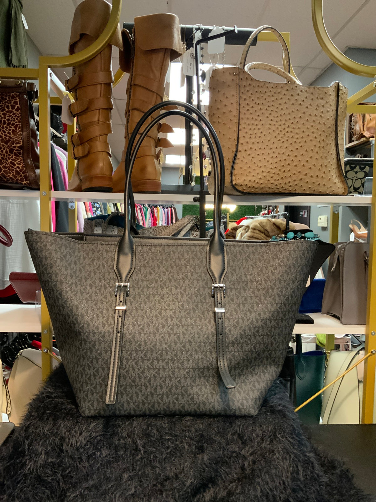 Michael Kors Black/Grey Handbag