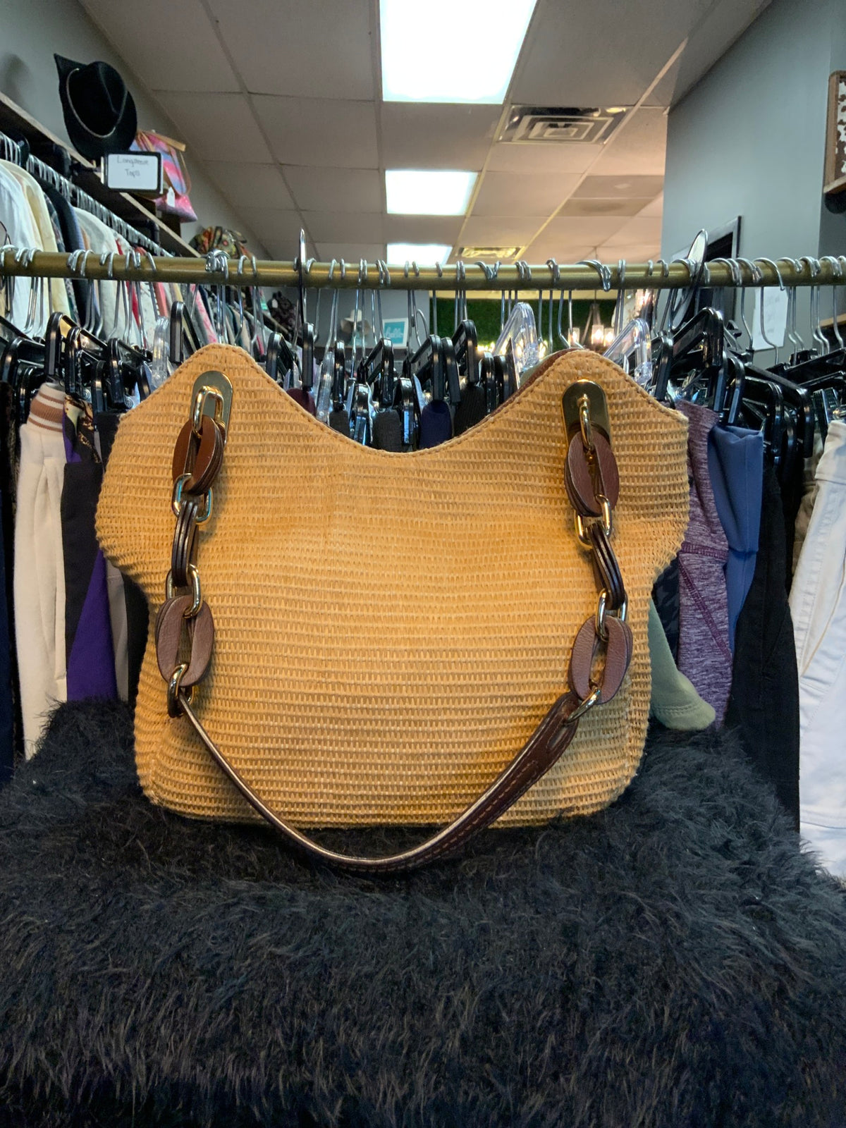 Michael Kors Straw Handbag *AS IS*