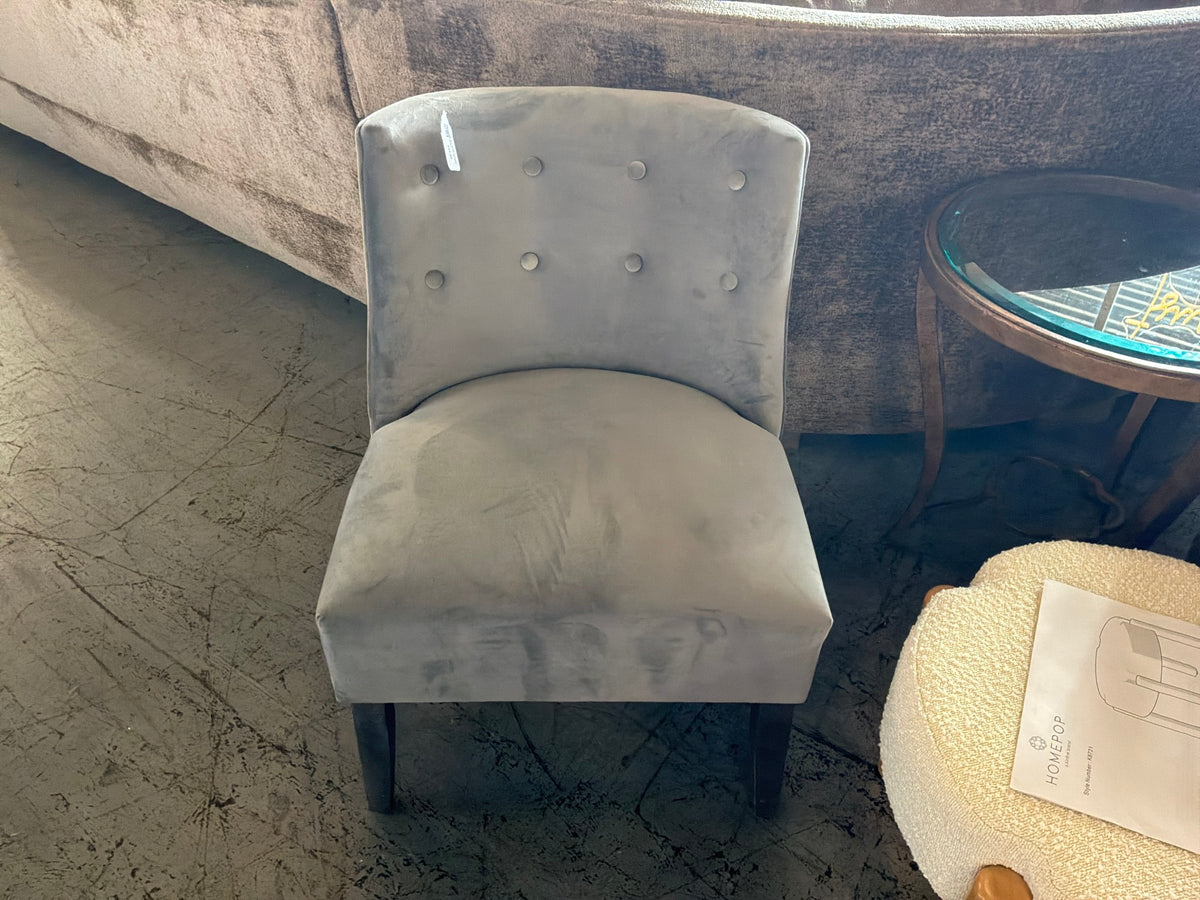 Sm Grey Accent Chair