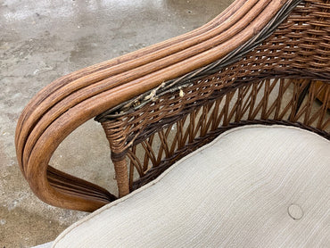 Wicker Chair W/Cushion