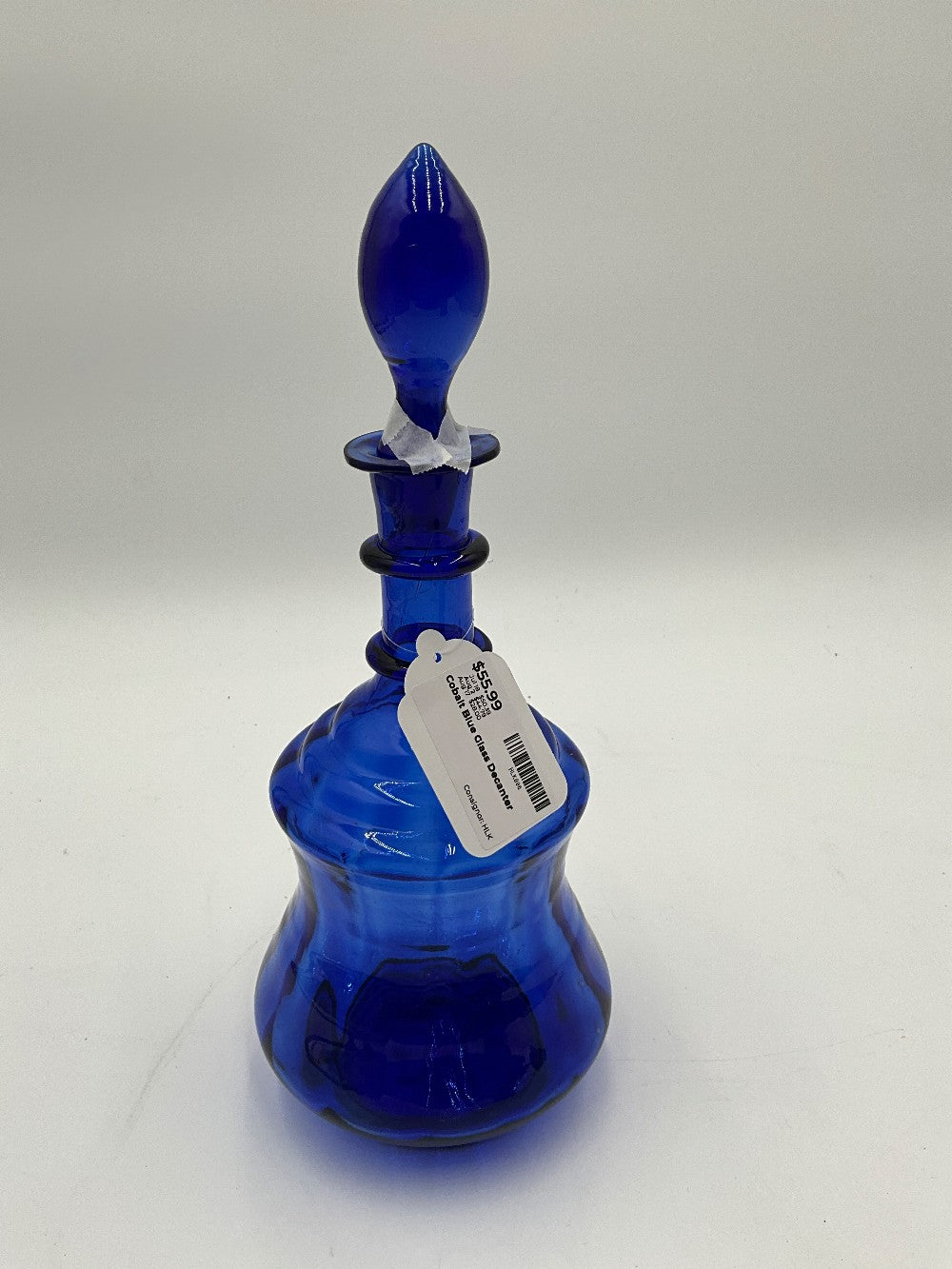 Cobalt Blue Glass Decanter
