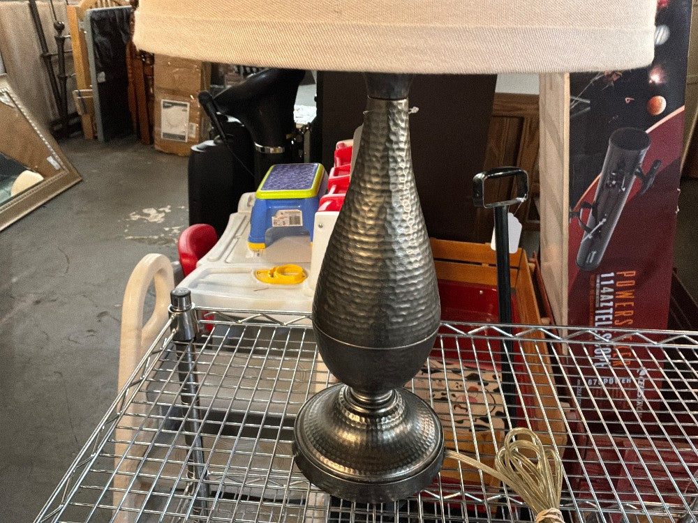 Silver Lamp with Shade
