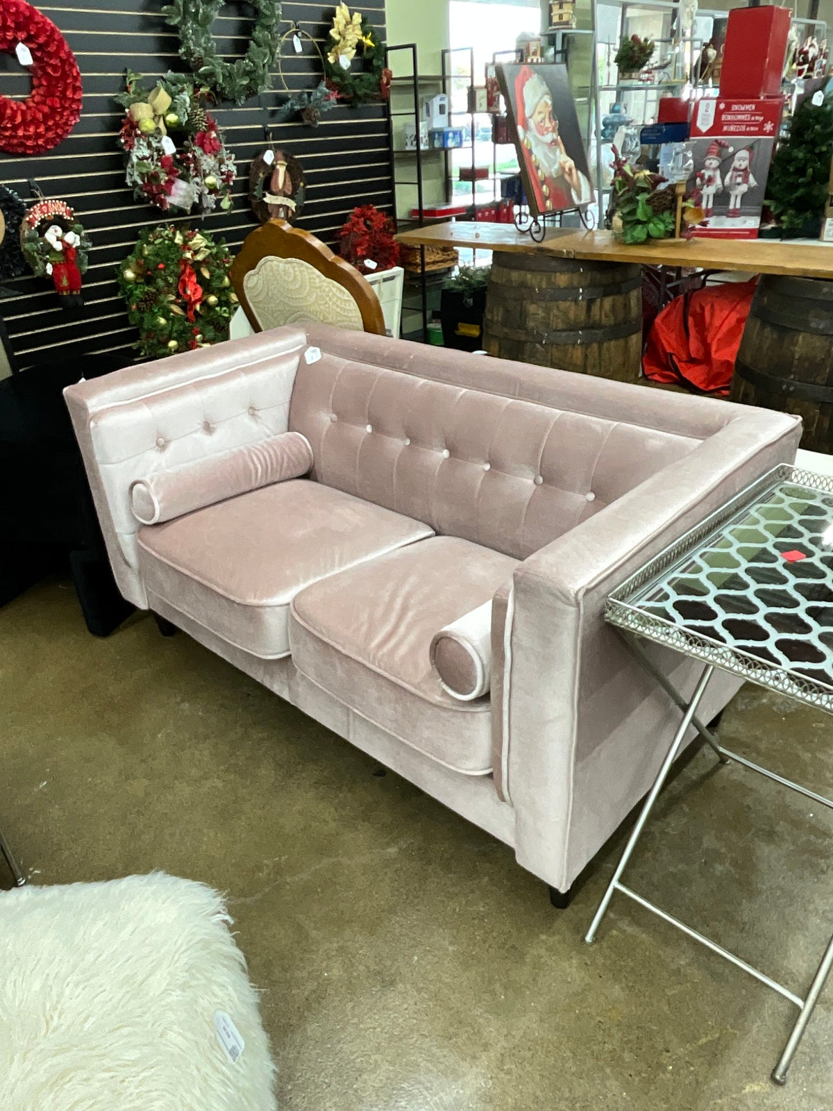 Pink Loveseat
