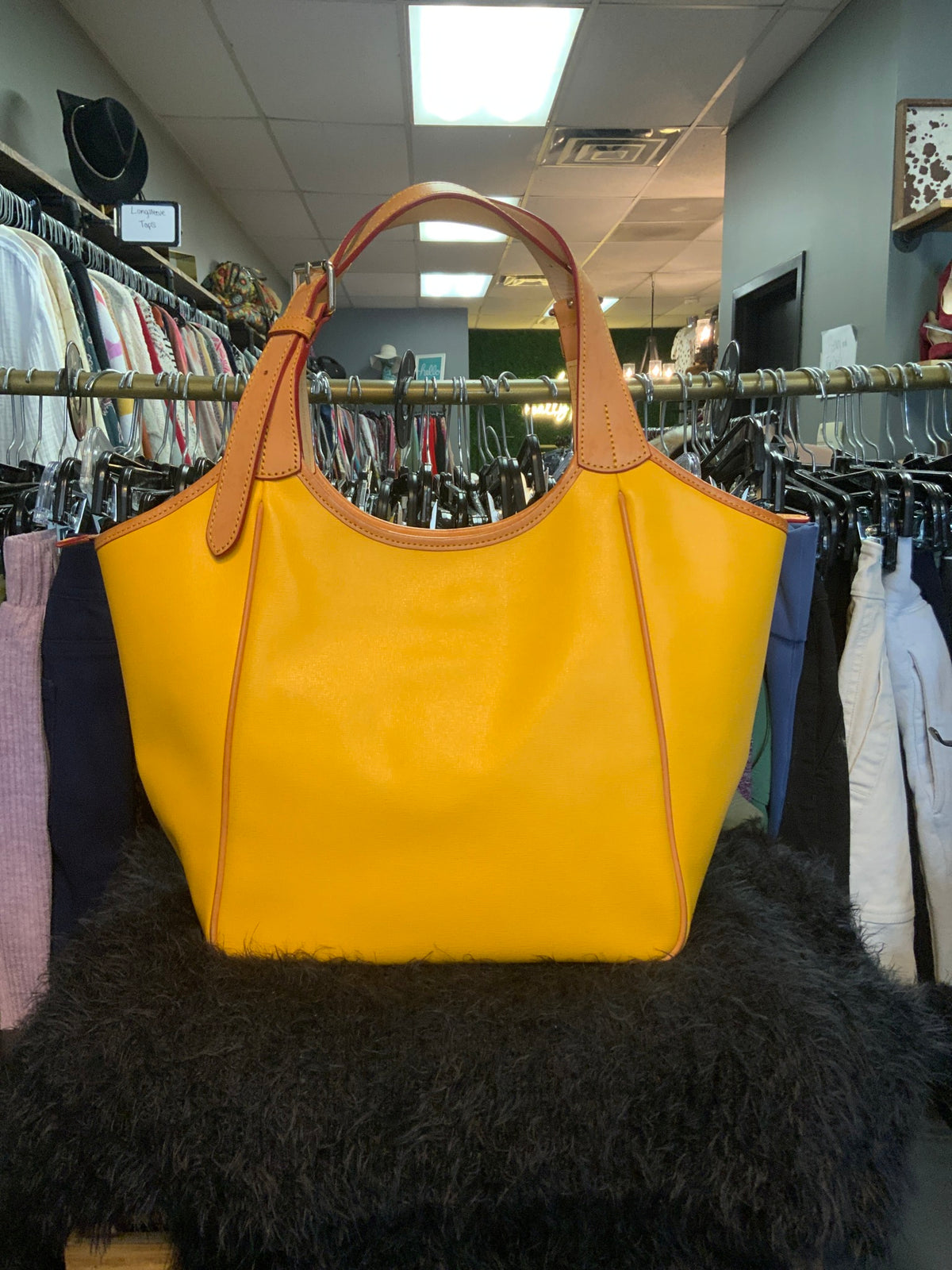 D&B Yellow Handbag w/ Duster
