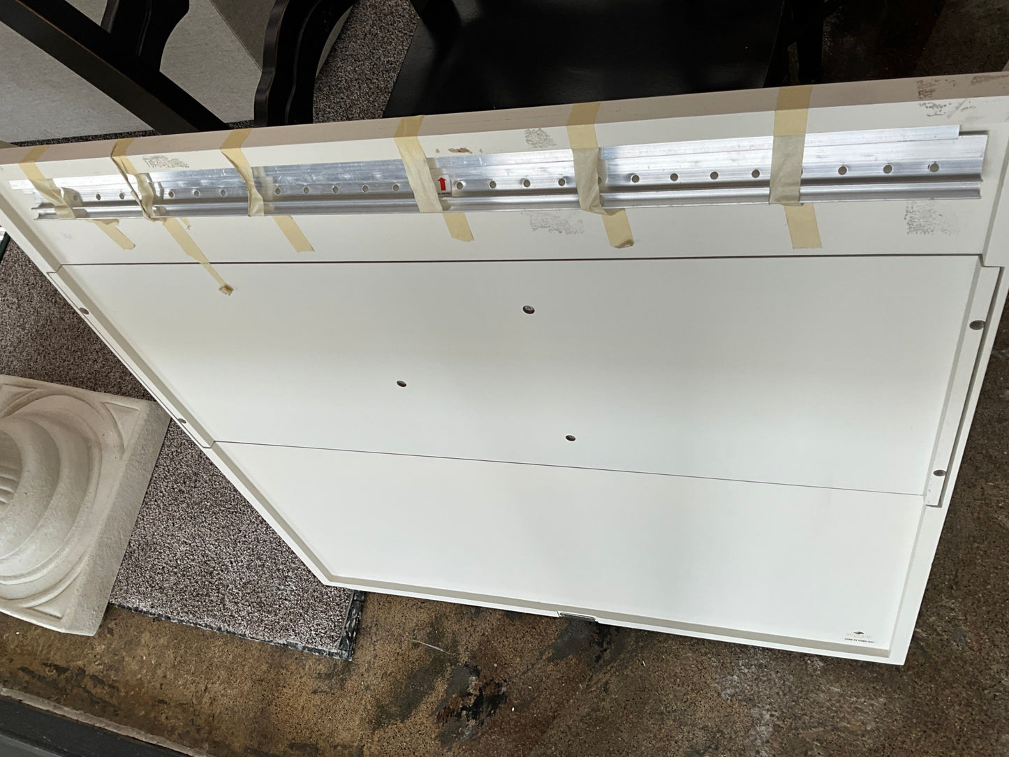 White Wrapping Paper Shelf